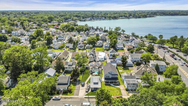 1208 Pine Tree Way, Belmar, NJ 07719 - aerial perspective of suburban area with a large body of water