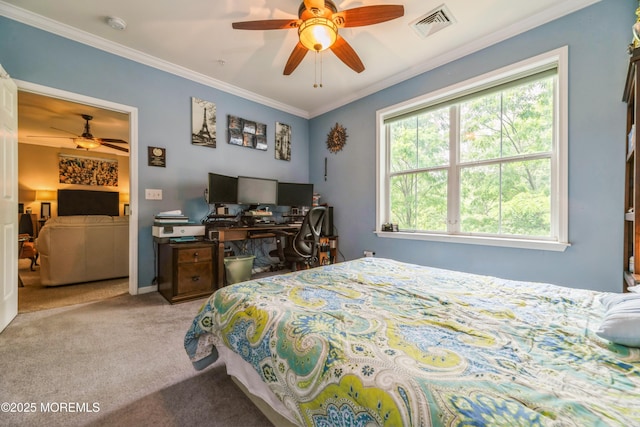 326 Sloan Ct, Matawan, NJ 07747 - bedroom featuring carpet and crown molding