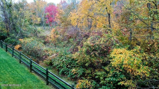 326 Sloan Ct, Matawan, NJ 07747 - view of yard with a wooded view