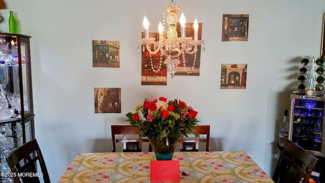 326 Sloan Ct, Matawan, NJ 07747 - dining space with a chandelier