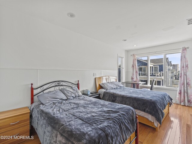 305 Franklin Ave, Seaside Heights, NJ 08751 - bedroom with wood-type flooring and recessed lighting