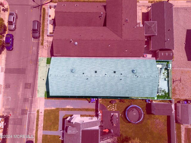 305 Franklin Ave, Seaside Heights, NJ 08751 - aerial view of property's location with property parcel outlined