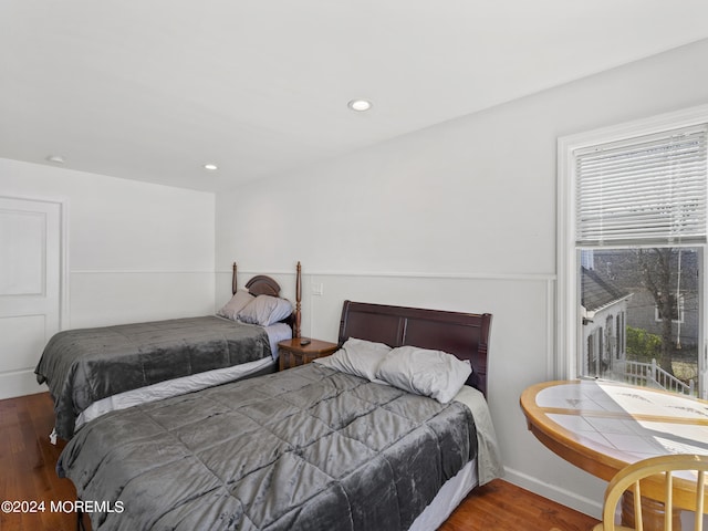 305 Franklin Ave, Seaside Heights, NJ 08751 - bedroom with multiple windows, wood finished floors, and recessed lighting