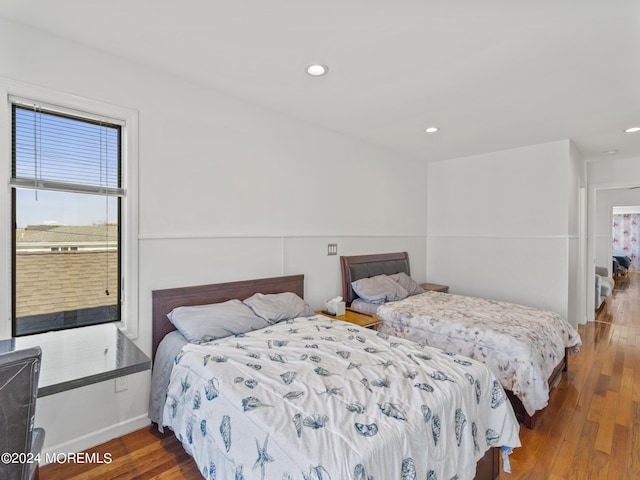 305 Franklin Ave, Seaside Heights, NJ 08751 - bedroom featuring wood finished floors, recessed lighting, and baseboards