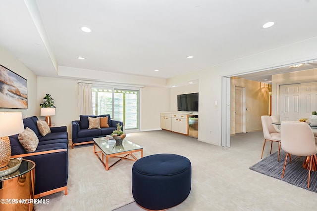 35 High Ridge Rd, Ocean Twp, NJ 07712 - living area with light carpet and recessed lighting