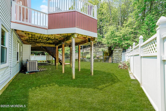 35 High Ridge Rd, Ocean Twp, NJ 07712 - view of yard featuring a wooden deck