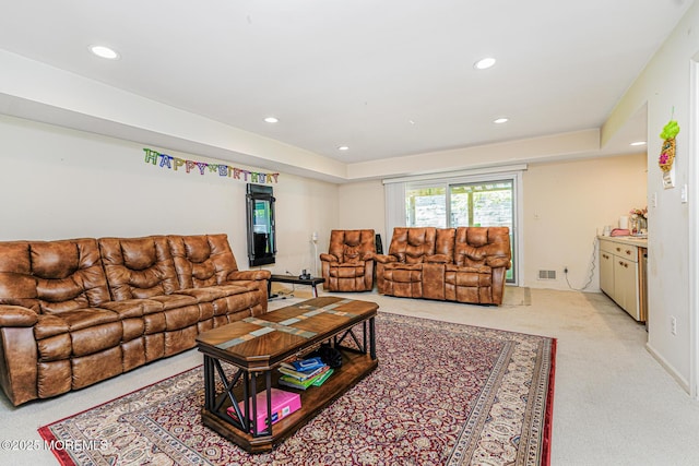 35 High Ridge Rd, Ocean Twp, NJ 07712 - living area with recessed lighting and light colored carpet