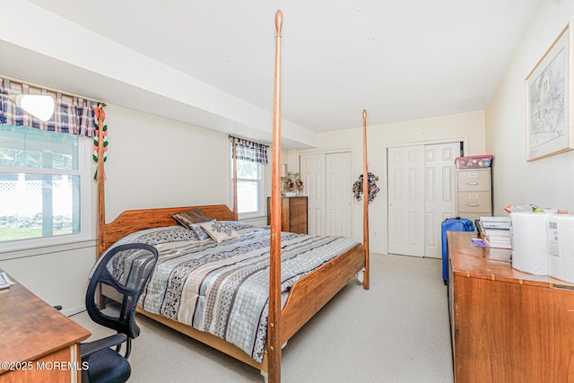 35 High Ridge Rd, Ocean Twp, NJ 07712 - bedroom featuring light carpet and multiple closets