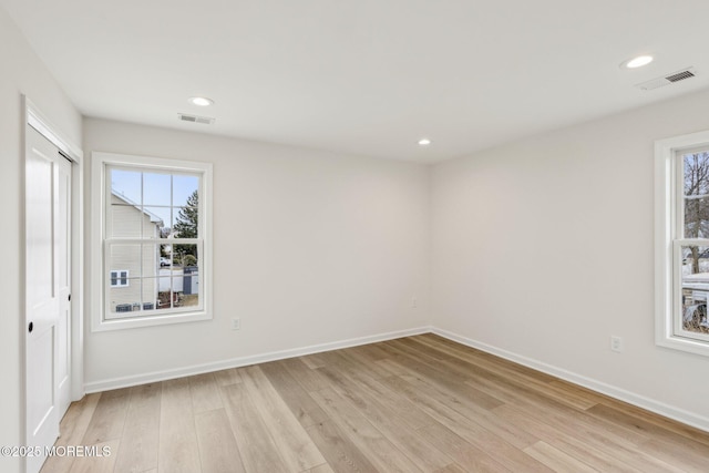 559 Holmdel Rd, Hazlet, NJ 07730 - unfurnished bedroom with light wood-style flooring, baseboards, and recessed lighting
