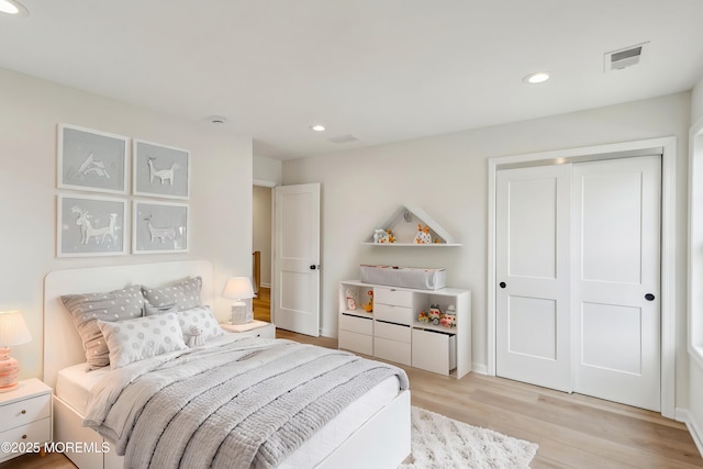 559 Holmdel Rd, Hazlet, NJ 07730 - bedroom featuring light wood-style flooring and recessed lighting