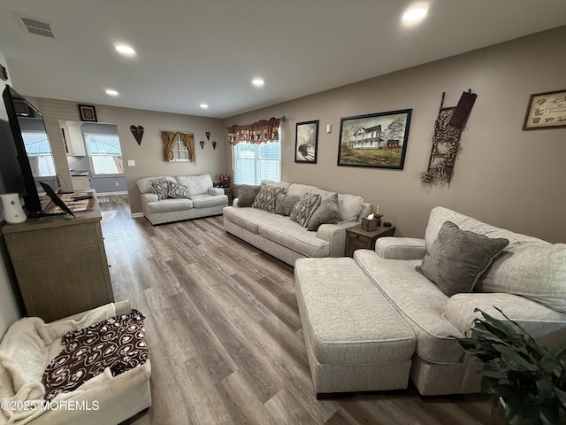 27 Pacific Ave, North Middletown, NJ 07748 - living area with wood finished floors and recessed lighting