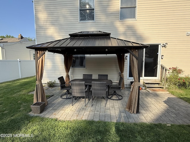 27 Pacific Ave, North Middletown, NJ 07748 - view of patio featuring a gazebo