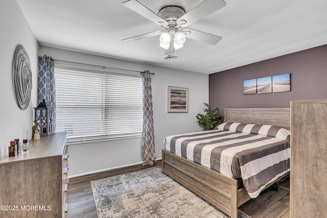 711 Chelsea St, Forked River, NJ 08731 - bedroom featuring wood finished floors, baseboards, and a ceiling fan