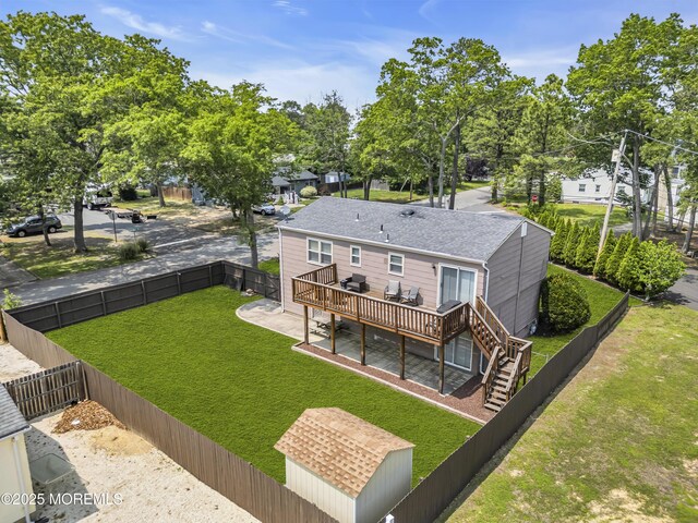 711 Chelsea St, Forked River, NJ 08731 - rear view of property featuring a deck and stairs