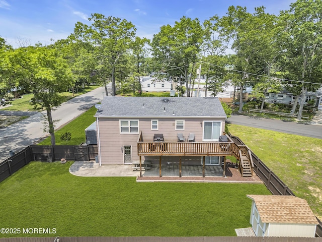 711 Chelsea St, Forked River, NJ 08731 - back of property featuring a patio area, a deck, and stairway