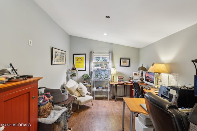 1592 W Front St, Lincroft, NJ 07738 - office space featuring vaulted ceiling, wood finished floors, and recessed lighting