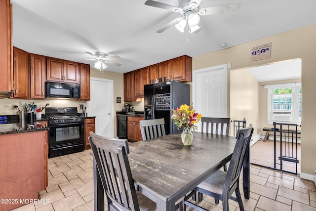 1004 Pensacola Rd, Forked River, NJ 08731 - dining room featuring a ceiling fan and cooling unit
