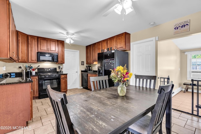 1004 Pensacola Rd, Forked River, NJ 08731 - dining space featuring a ceiling fan and cooling unit