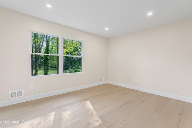 5 Rose St, Lincroft, NJ 07738 - unfurnished room with light wood-style flooring, baseboards, and recessed lighting