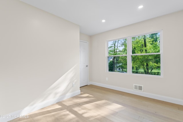 5 Rose St, Lincroft, NJ 07738 - spare room featuring baseboards, light wood finished floors, and recessed lighting