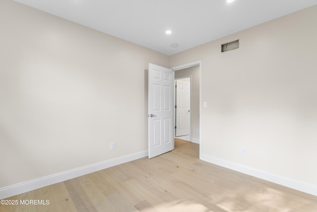 5 Rose St, Lincroft, NJ 07738 - spare room with baseboards, recessed lighting, and light wood finished floors