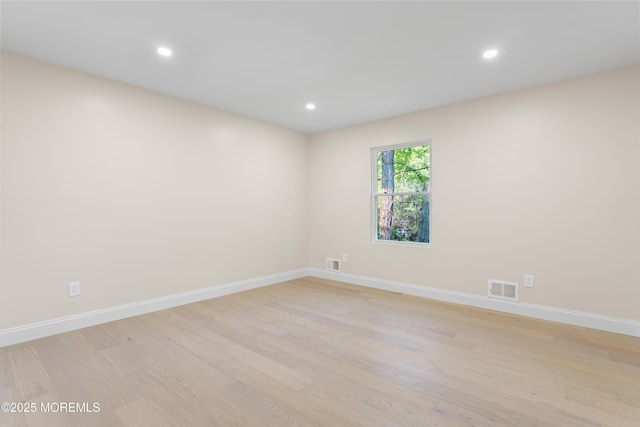 5 Rose St, Lincroft, NJ 07738 - unfurnished room with light wood-style flooring, baseboards, and recessed lighting