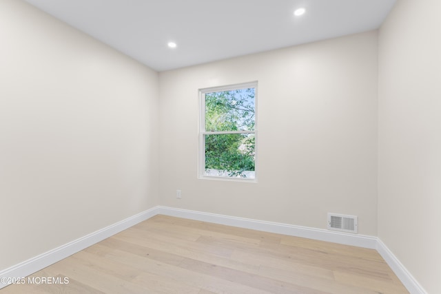 5 Rose St, Lincroft, NJ 07738 - empty room with light wood finished floors, baseboards, and recessed lighting
