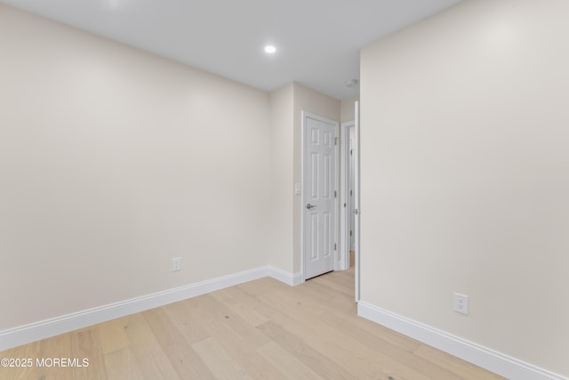 5 Rose St, Lincroft, NJ 07738 - empty room featuring light wood-style flooring, baseboards, and recessed lighting