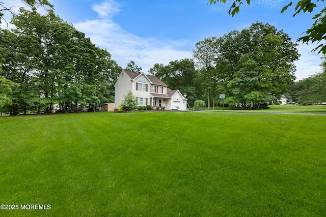 17 Durell Dr, Jackson, NJ 08527 - view of front of property with a front lawn and a garage