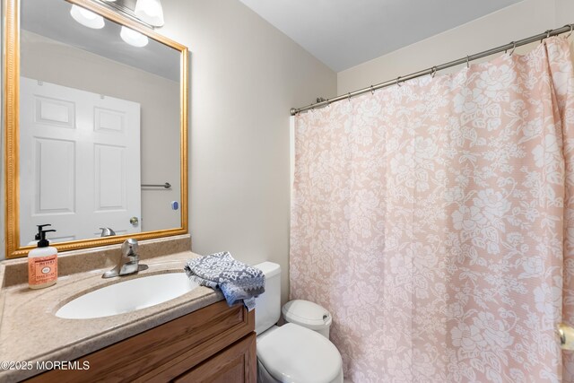 17 Durell Dr, Jackson, NJ 08527 - full bath featuring toilet, vanity, and curtained shower