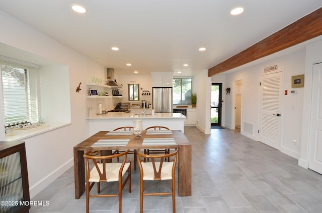 11 Fern Ct, Tinton Falls, NJ 07724 - dining area with recessed lighting and baseboards