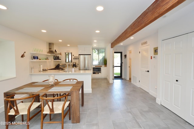 11 Fern Ct, Tinton Falls, NJ 07724 - dining space featuring recessed lighting and baseboards