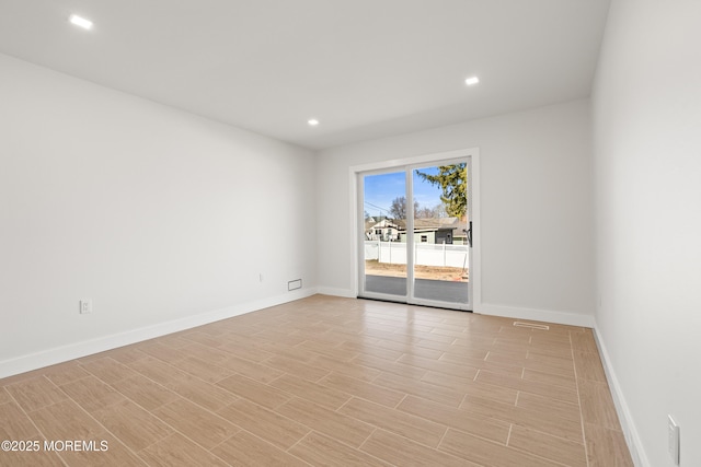 441 Slocum Pl, Oakhurst, NJ 07755 - spare room with baseboards, recessed lighting, and light wood finished floors