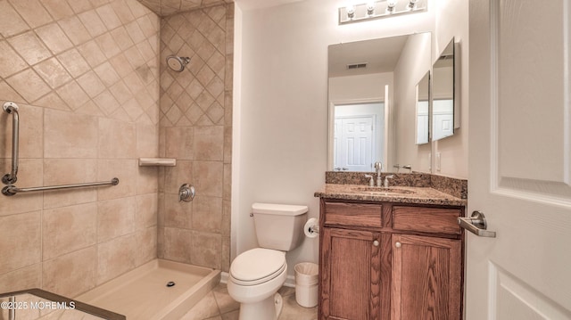 38 Ocean Grove Ln, Waretown, NJ 08758 - bathroom featuring vanity, toilet, and tiled shower