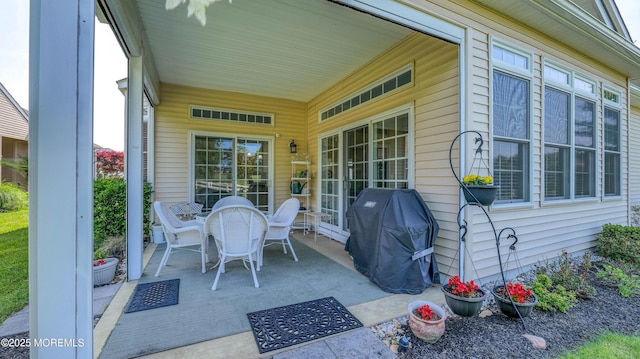 38 Ocean Grove Ln, Waretown, NJ 08758 - view of patio / terrace featuring area for grilling and outdoor dining space