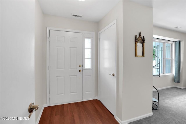 503 Oswego Ct, Mount Laurel, NJ 08054 - foyer entrance featuring baseboards and dark wood finished floors