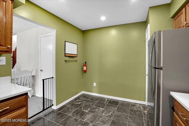 503 Oswego Ct, Mount Laurel, NJ 08054 - bathroom featuring marble finish flooring, vanity, and recessed lighting