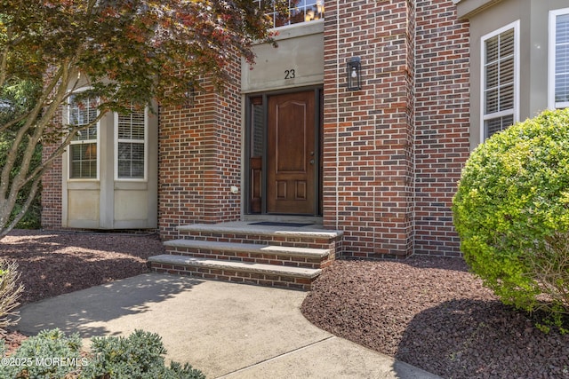 23 Emma Ln, Jackson, NJ 08527 - entrance to property featuring brick siding
