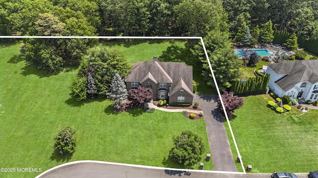 23 Emma Ln, Jackson, NJ 08527 - view of subject property with a pool area and property boundaries highlighted