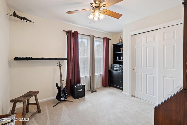 1 Maywood Run, Tinton Falls, NJ 07753 - office featuring carpet flooring and ceiling fan