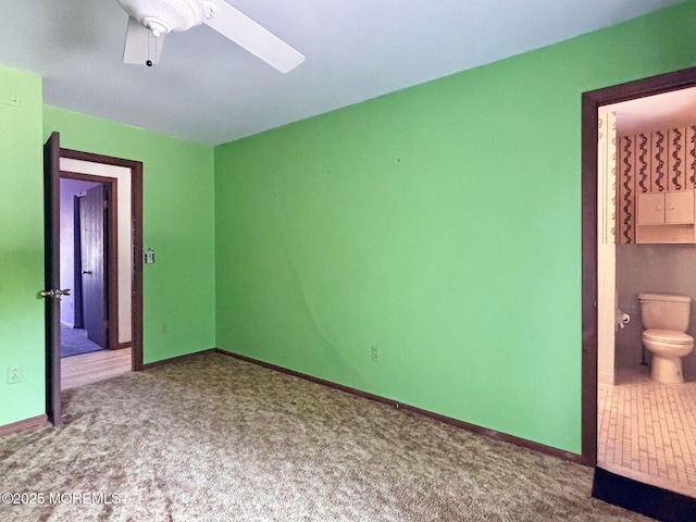 1124 Skiff Way Dr, Forked River, NJ 08731 - unfurnished bedroom with carpet, ceiling fan, and baseboards