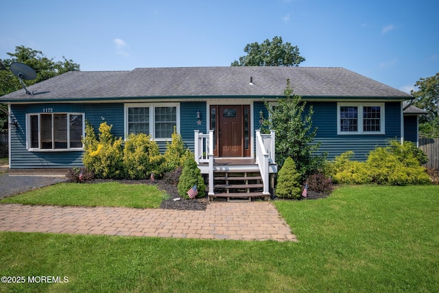 1172 Laurel Dr, Toms River, NJ 08753 - single story home with a front yard and roof with shingles