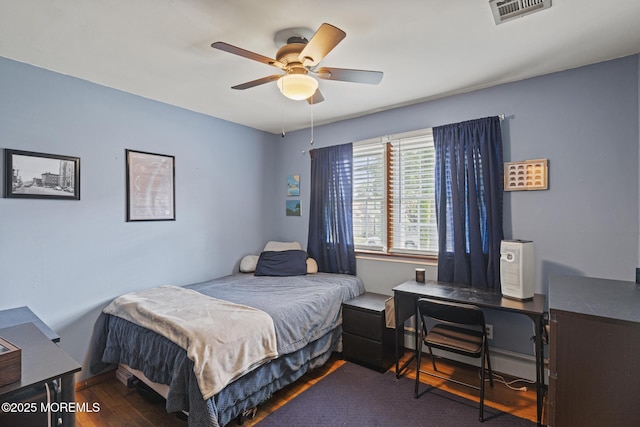 1172 Laurel Dr, Toms River, NJ 08753 - bedroom with wood finished floors and a ceiling fan
