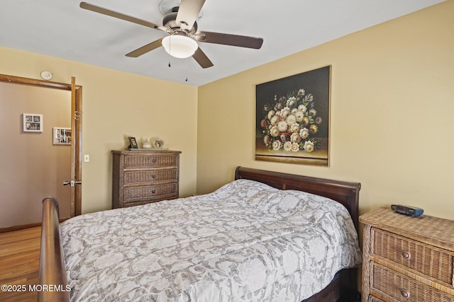 1172 Laurel Dr, Toms River, NJ 08753 - bedroom with wood finished floors and a ceiling fan
