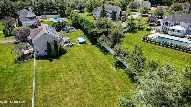 201 Manfre Ct, Freehold, NJ 07728 - aerial view of property and surrounding area with a pool