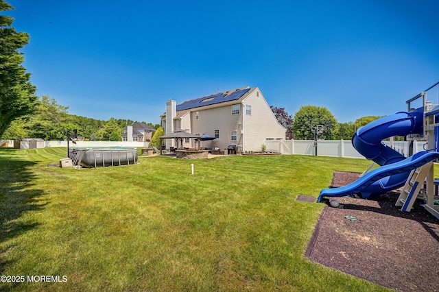 201 Manfre Ct, Freehold, NJ 07728 - view of yard with a gazebo and a playground