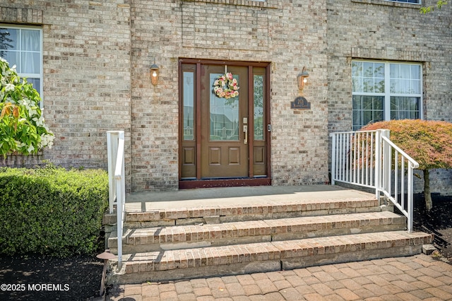 201 Manfre Ct, Freehold, NJ 07728 - property entrance featuring brick siding