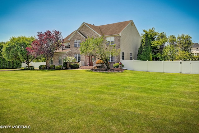201 Manfre Ct, Freehold, NJ 07728 - view of front of property with stone siding