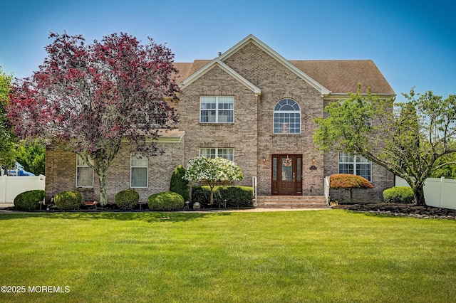201 Manfre Ct, Freehold, NJ 07728 - view of front facade featuring brick siding