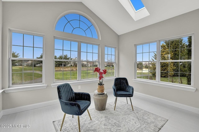 6 Isabella Dr, Manchester, NJ 08759 - sunroom featuring a skylight, healthy amount of natural light, and lofted ceiling